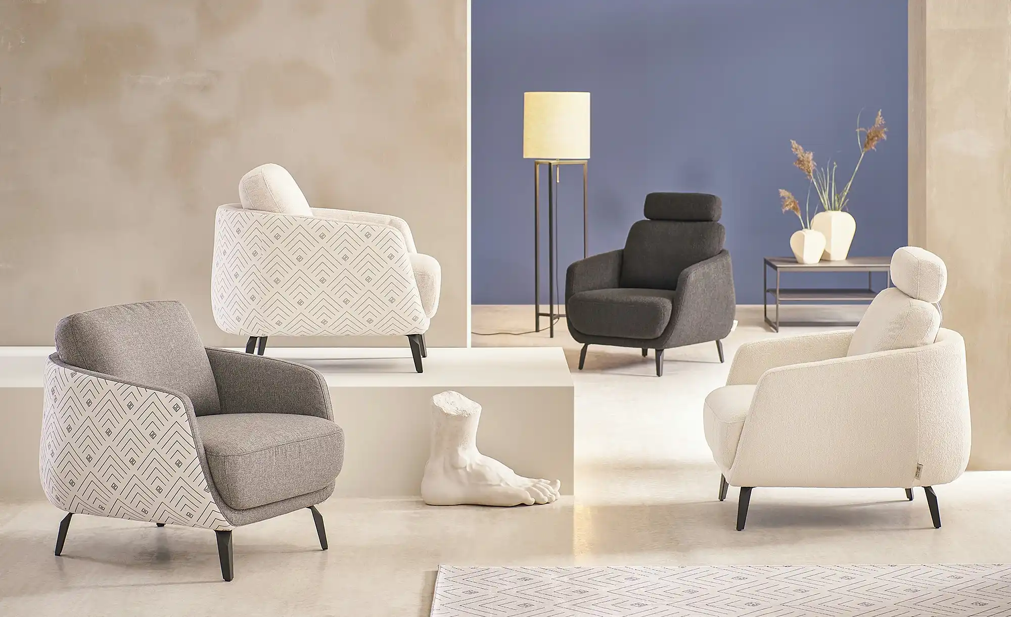 Jette Home Sessel aus Bouclé Jette About