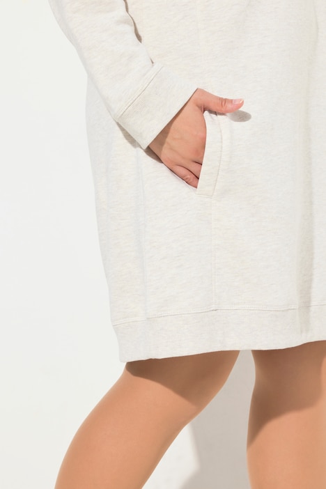 Sweatkleid, Stehkragen, Langarm, Taschen