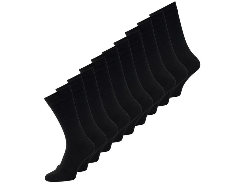 JACK&JONES Herrensocken 10-er Pack, Schwarz Herren Alltagssocken