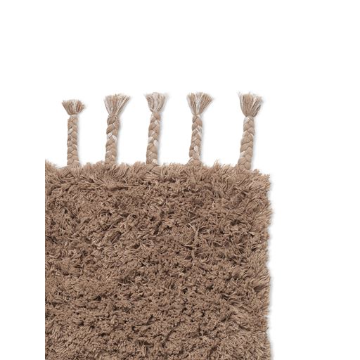 ferm LIVING Amass Long Pile Måtte, Hvid Peber, 50x70 cm