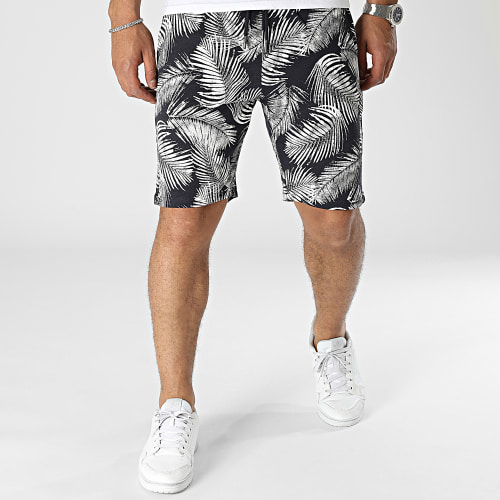 Short Jogging Perry Life Bleu Marine Floral