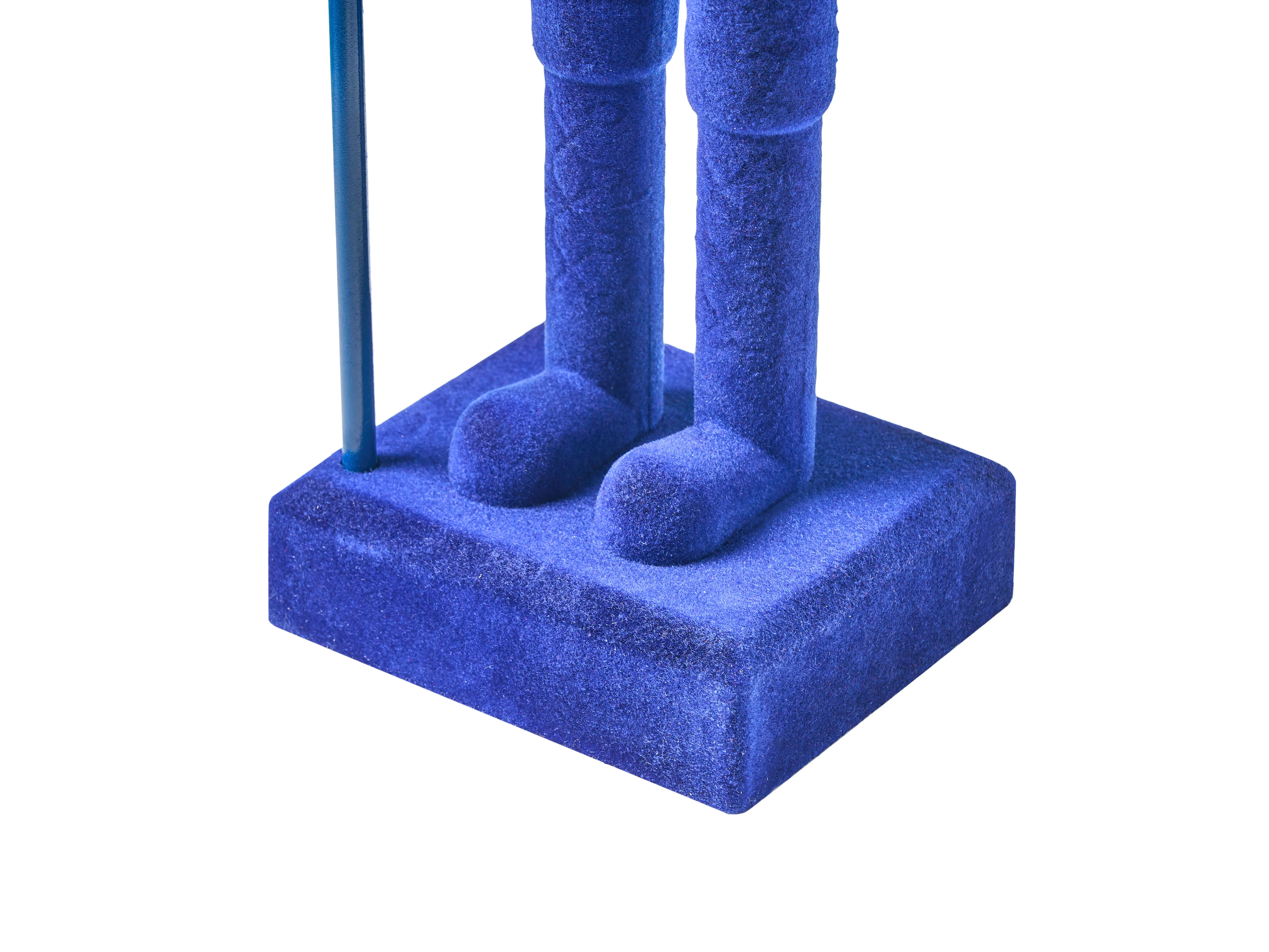 Set van 2 figuren FLATEY Notenkraker 40 cm Blauw