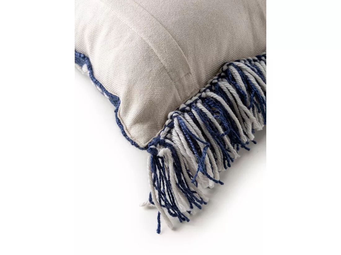 Coussin d'intérieur et d'extérieur Morty Bleu foncé 30x50 cm