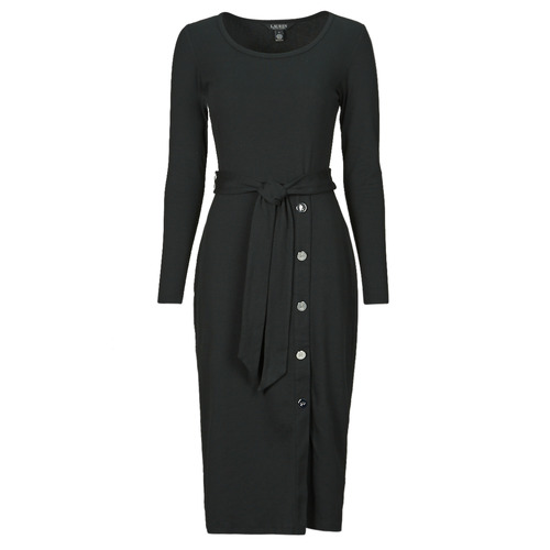 Lauren Ralph Lauren - PARISSA-LONG SLEEVE-DAY DRESS Negro