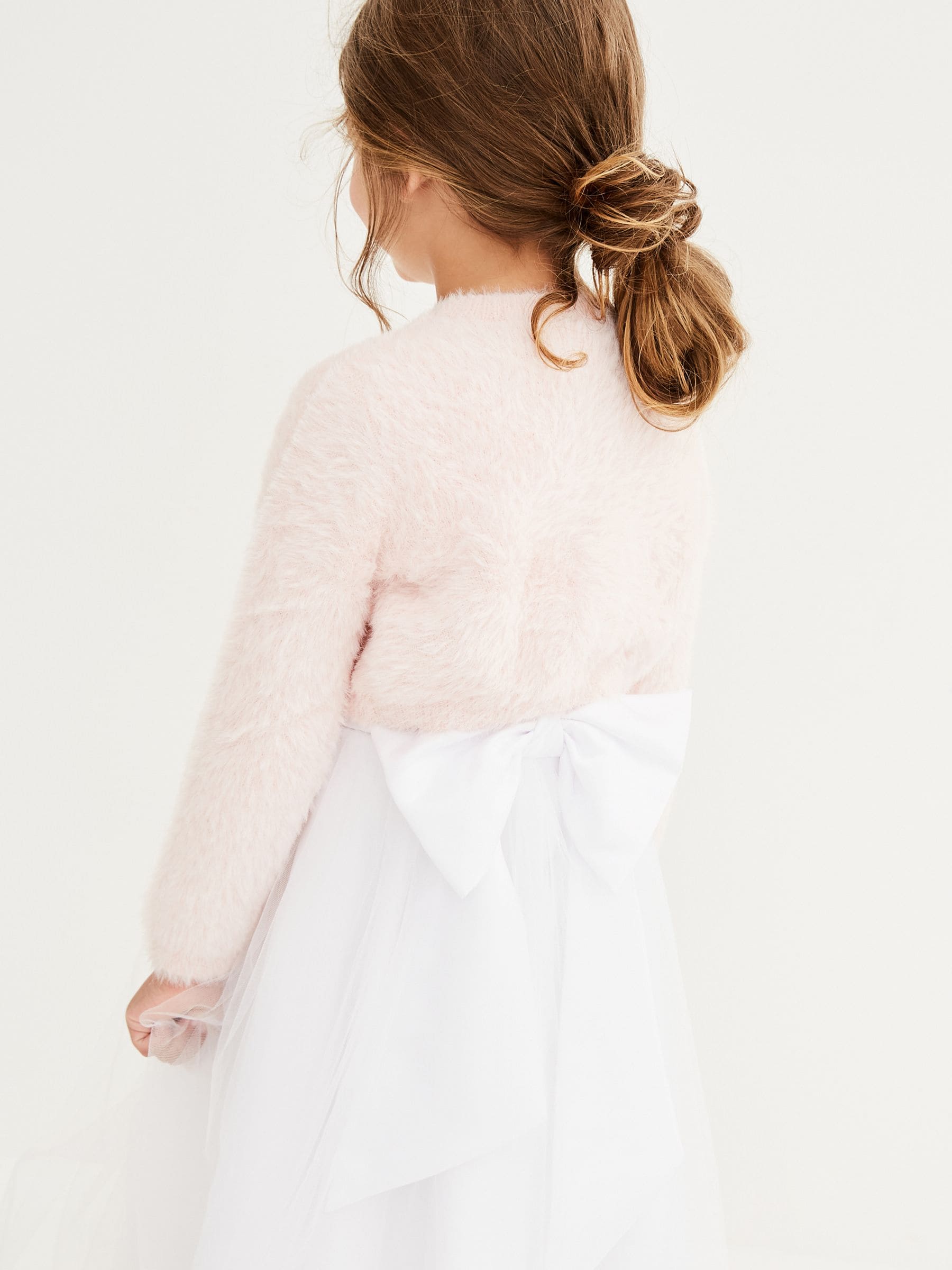 Roze - Donzig vest met bolero (12 mnd- 16 jr)