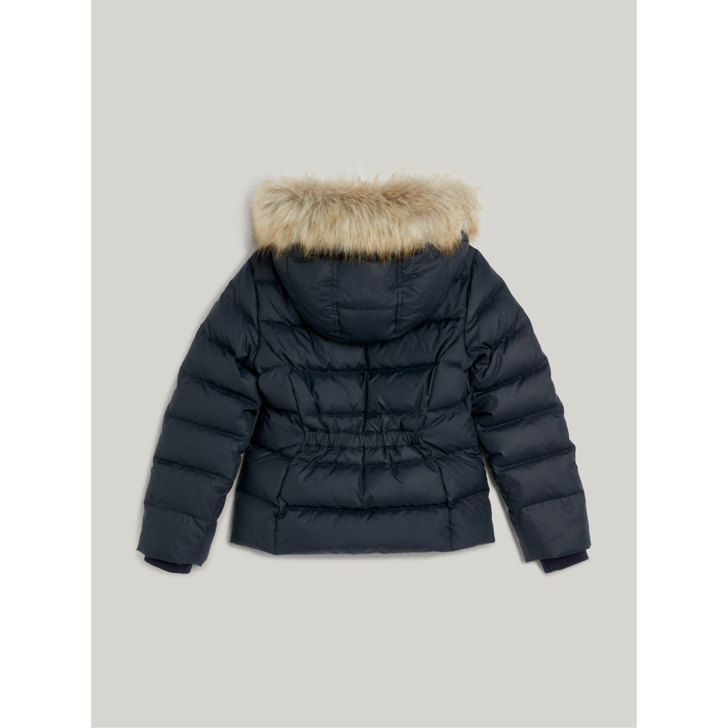 Tommy Hilfiger Faux Fur Hood Puffer Jacket