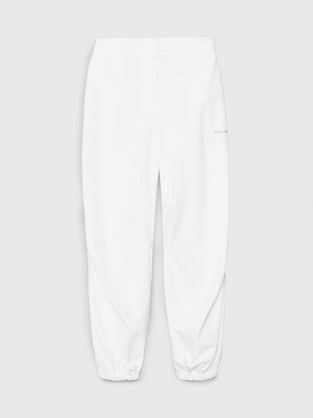 Calça cargo de moletom com cordão na barra e modelagem folgada.