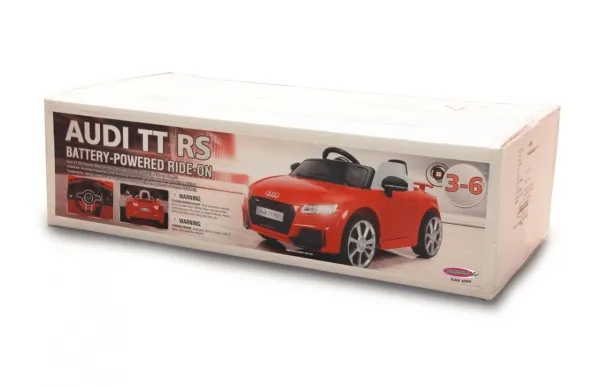 Jamara Audi TT RS, 3 År, 4 hjul, Hvid, Batterier påkrævet