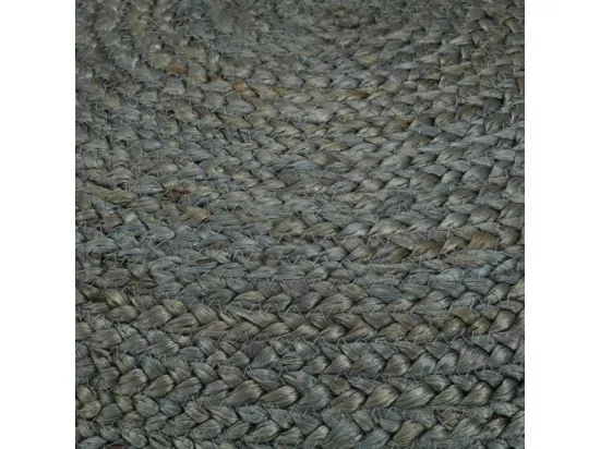 Pouf fait à la main Vert olive 45 x 30 cm Jute