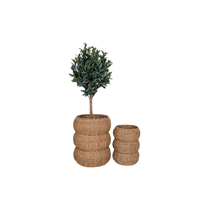 Artichok Rowan zeegras manden naturel - set van 2