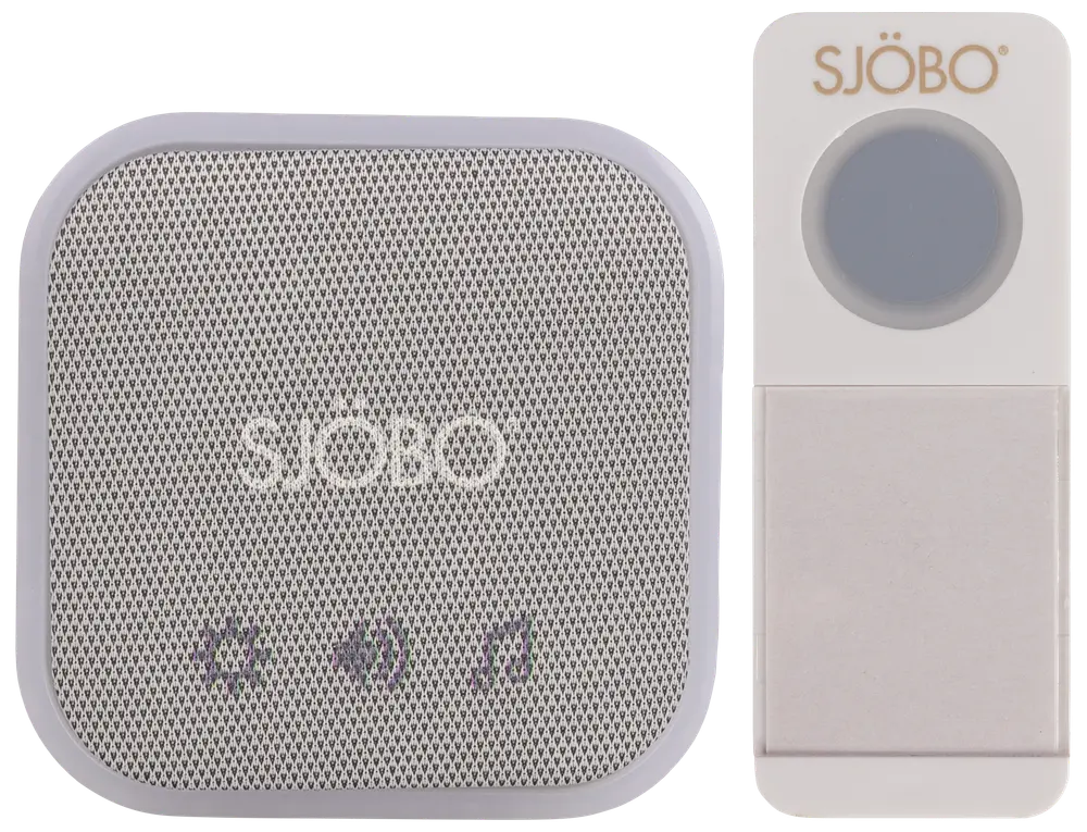SJÖBO Dørklokke trådløs plug-in med RGB lys