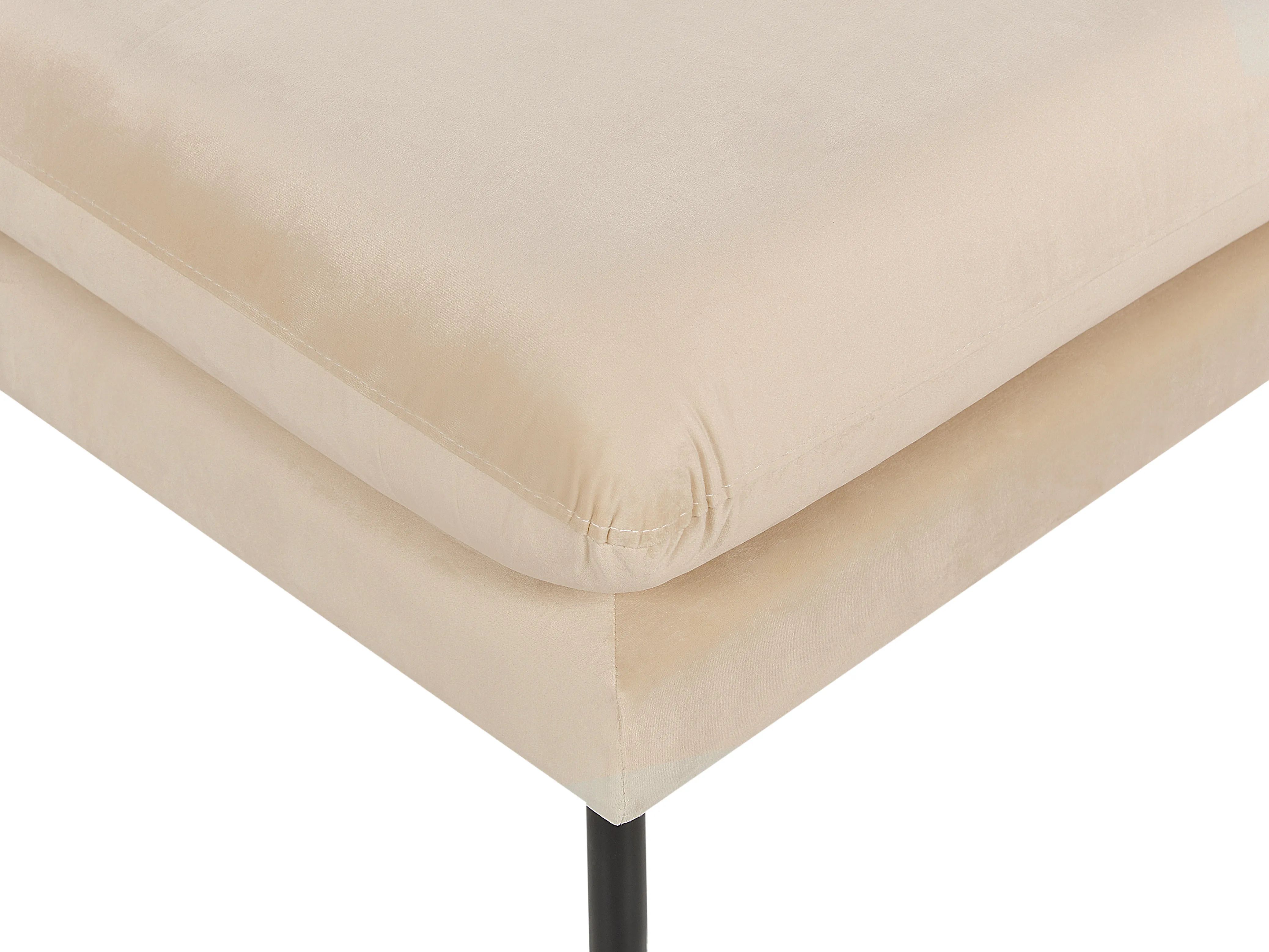 Bankenset 5-zits VINTERBRO Fluweel Beige met ottomaan