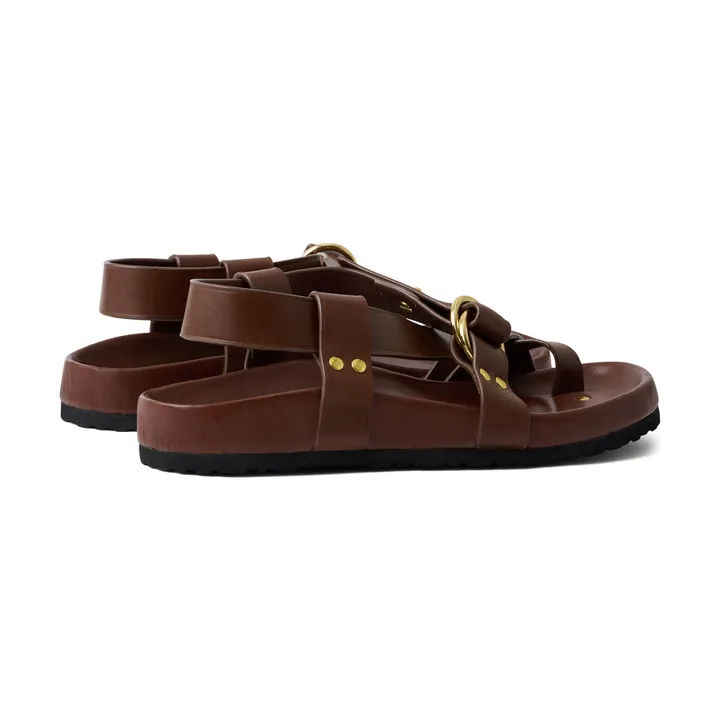 Soeur Sandales Alpha Cuir | Noisette