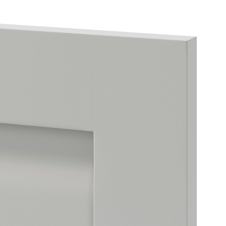 Porte de meuble de cuisine Garcinia gris ciment mat l. 45 cm x H. 60 cm GoodHome