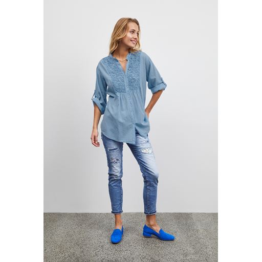 Sorbet Hottie Bluse, Azurine, M