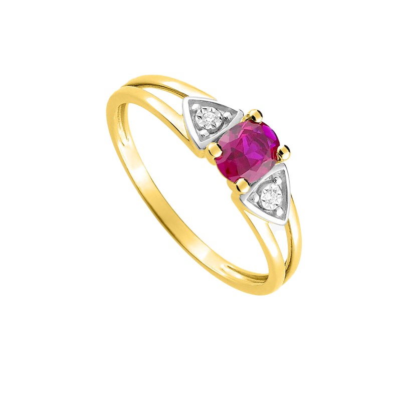 Bague femme - Rubis - Or 18 Carats