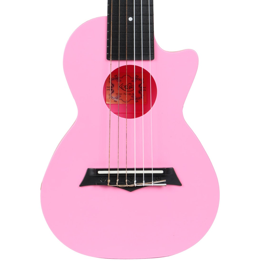 Korala PUG-40-PK polycarbonaat guitarlele roze