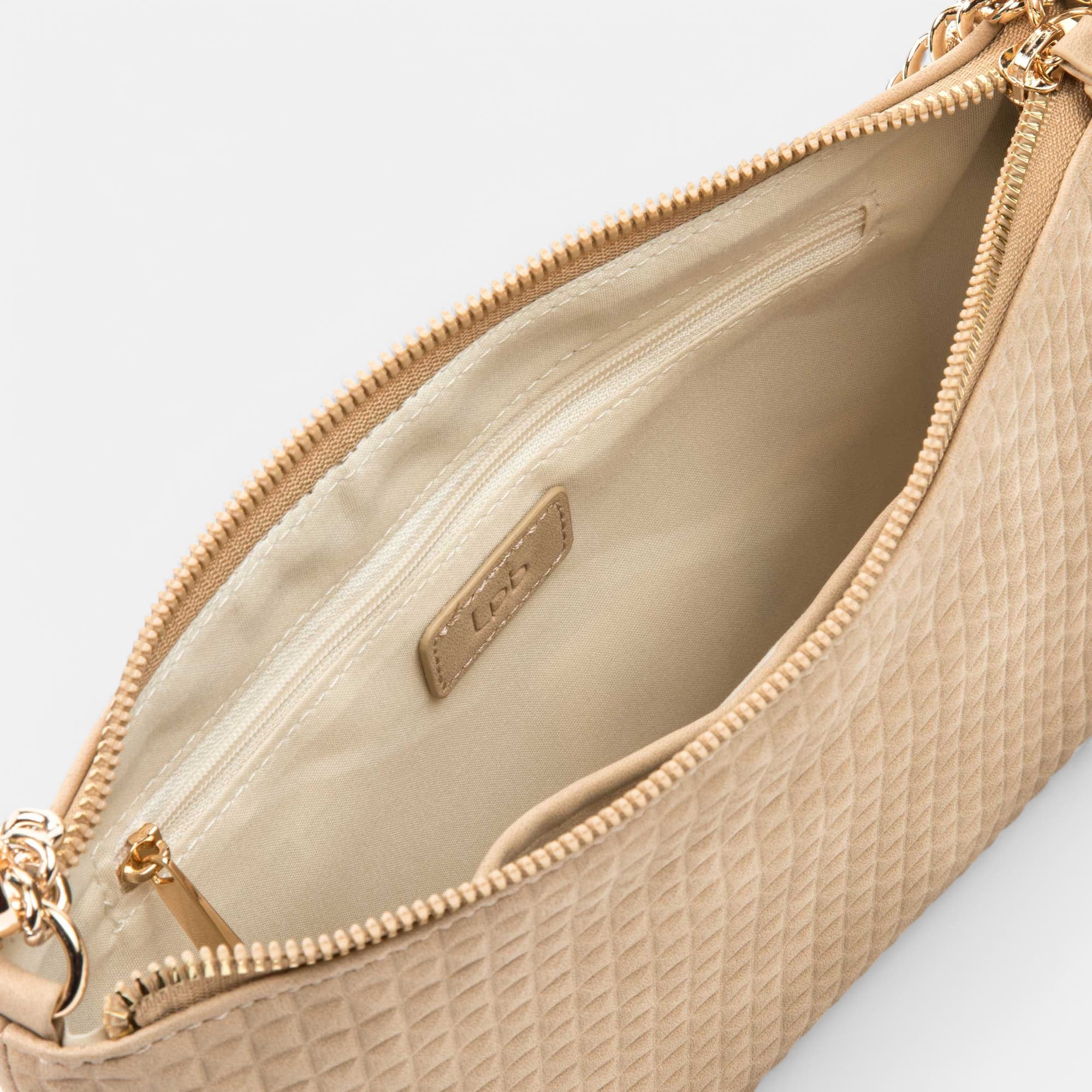 Sac bandoulière beige