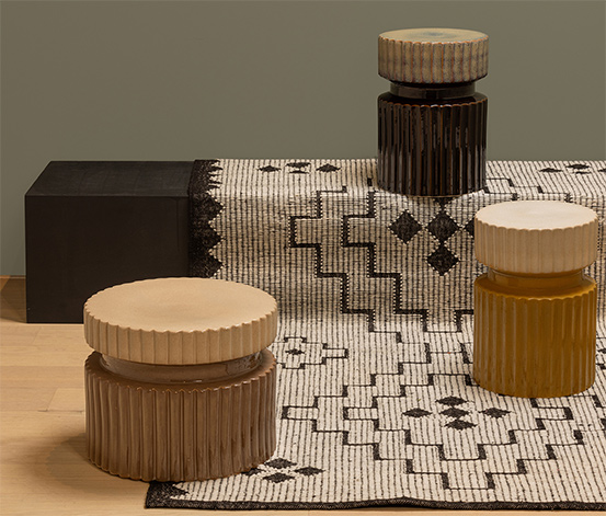 Woood Beistelltisch »Geer«, 48 x 35 cm, curry