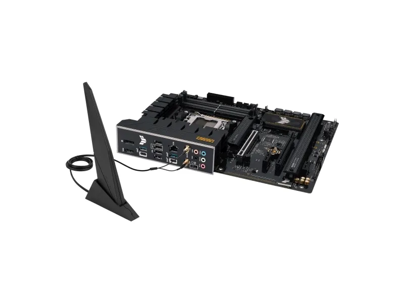 ASUS TUF Gaming B650-Plus WiFi - Bundkort - ATX - Socket AM5 - AMD B650 Chipset - USB-C 3.2 Gen 2x2, USB 3.1 Gen 2, USB 3.2 Gen 2, USB-C 3.2 Gen2, USB-C 3.2 Gen 1 - 2.5 Gigabit LAN, Wi-Fi 6, Bluetooth - onboard grafik (CPU påkrævet) - HD Audio (8-kan