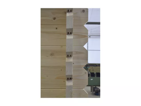 Abri de jardin en bois - 36m2 - 6x6m - Ep. 40mm - Couleur: naturel - DOM749 - ALTANKA