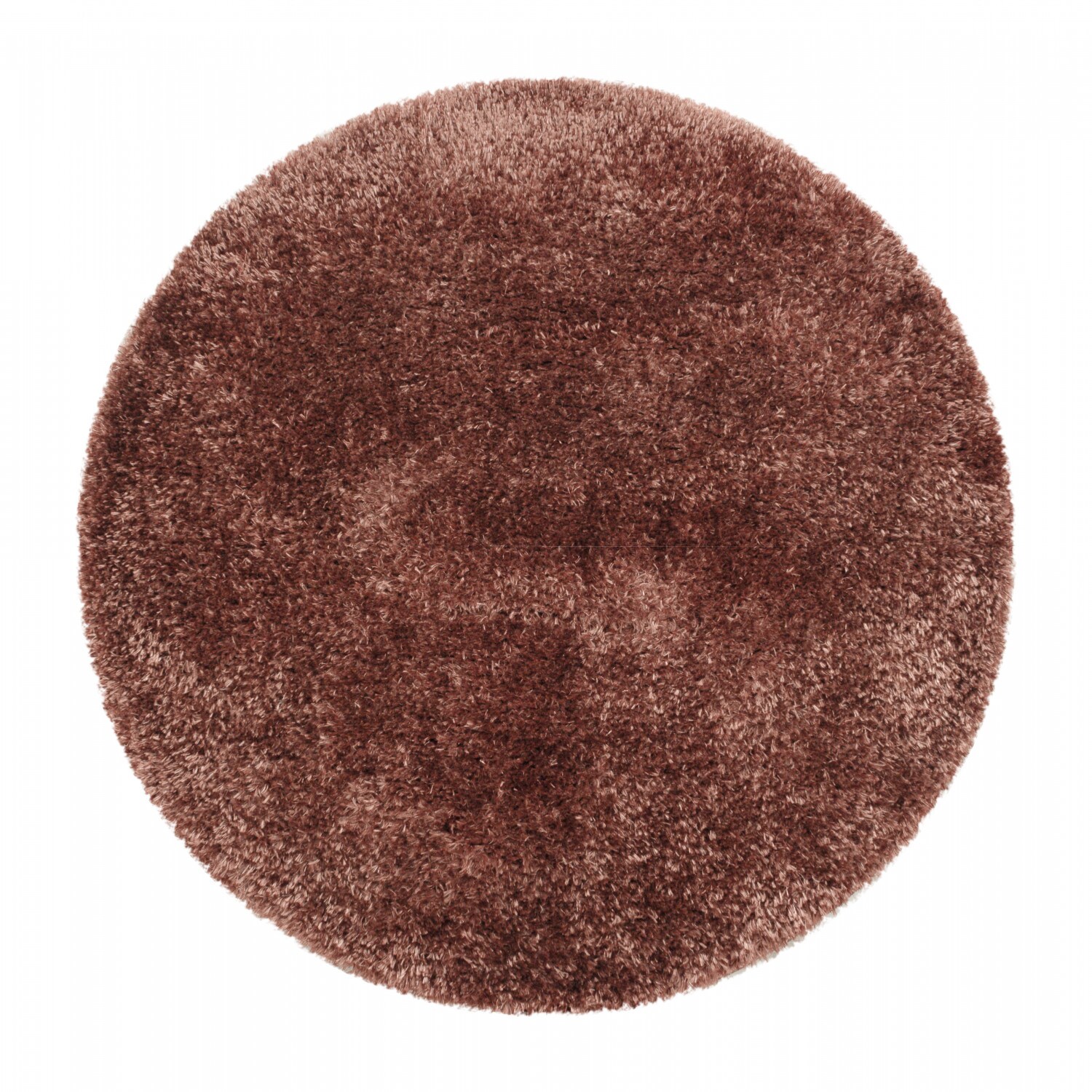 Runde Einfarbig Hochflor Teppich, Flauschiger Langflor Shaggy Teppich