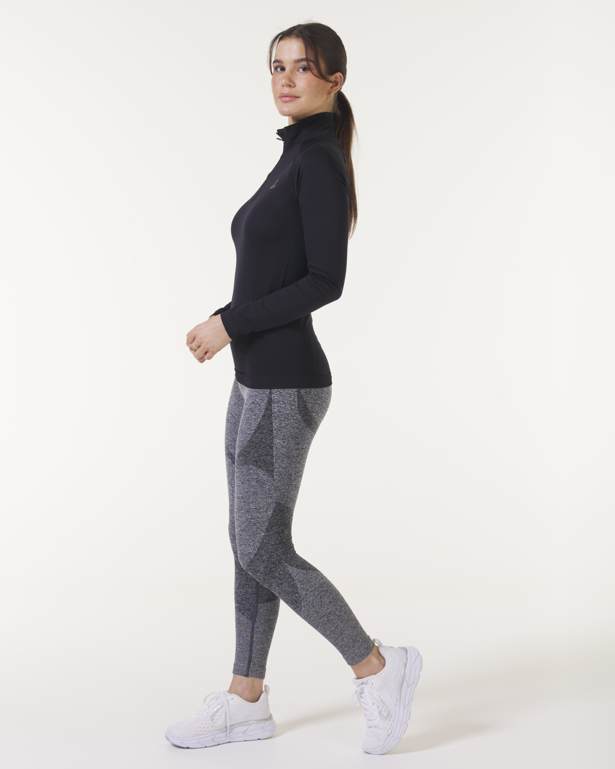 LEVITY Solar Seamless Tights Grey Melange