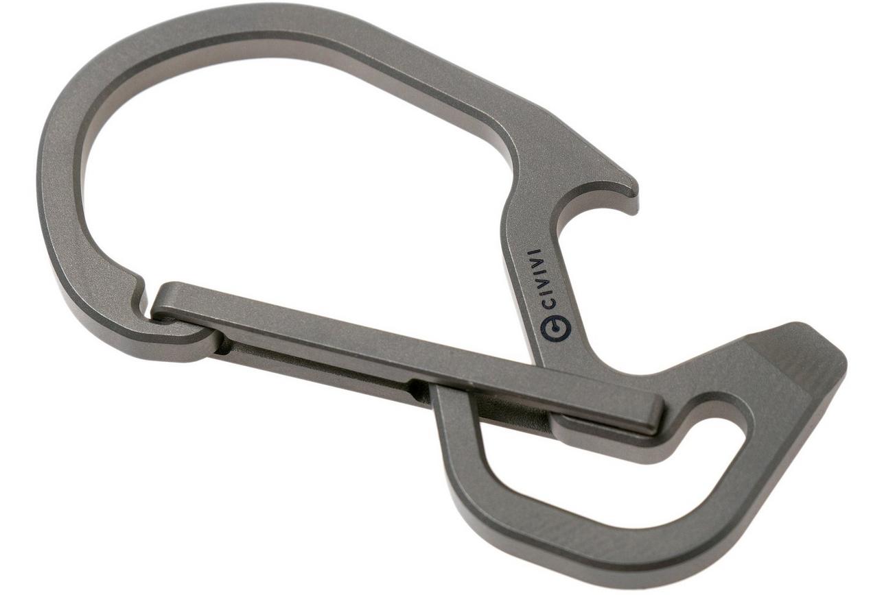 Civivi Click CA-01A Grey Carabiner, karabijnhaak-tool