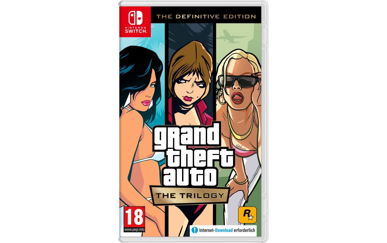 GTA: The Trilogy Definitive Edition (CIAB)Klassisches Third-Person-Shooter-Spiel für die Switch