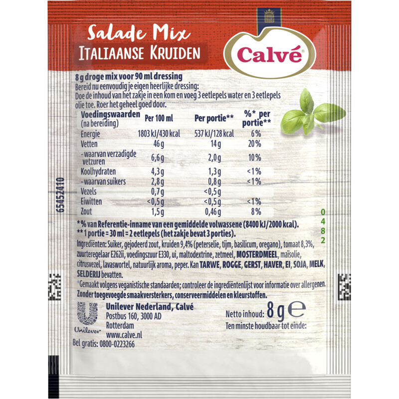 Calvé Salademix Italiaanse kruiden 3-pack
