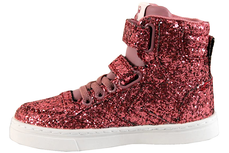 HUMMEL STADIL GLITTER JR BASKETSTØVLE I PINK GLIMMER