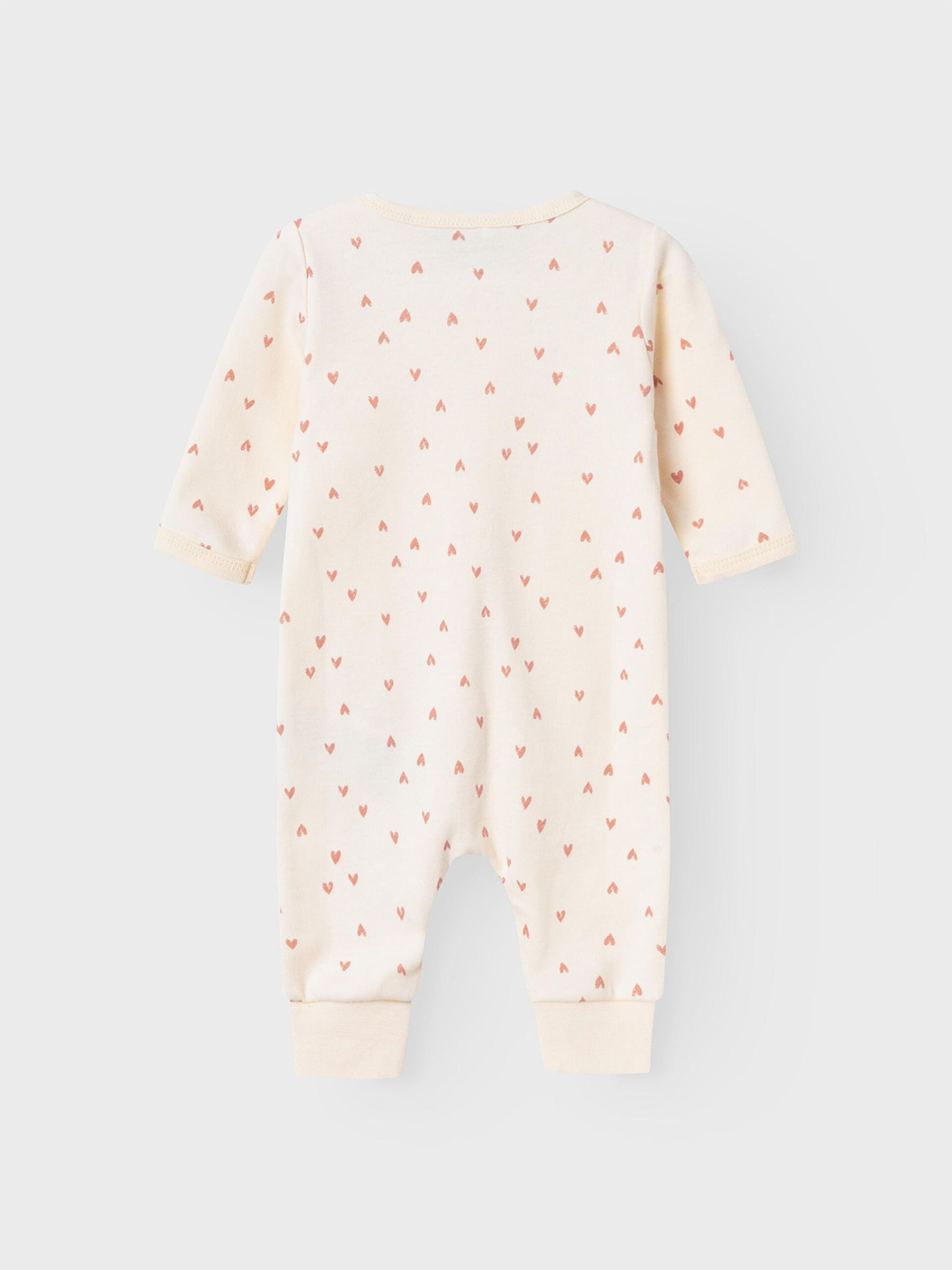 Nightsuit Zip Buttercream Hearts