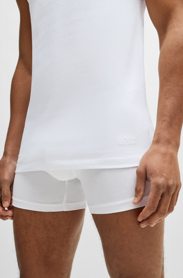 BOSS Unterhemd »Tank Top 3P CO« Packung, 3 Stk. tlg., mit Rippbündchen