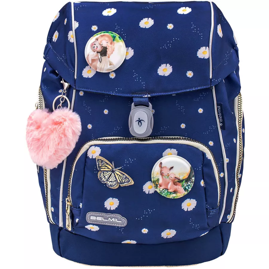 Belmil Schulranzen Premium Comfy Plus Set 5-teilig Daisy