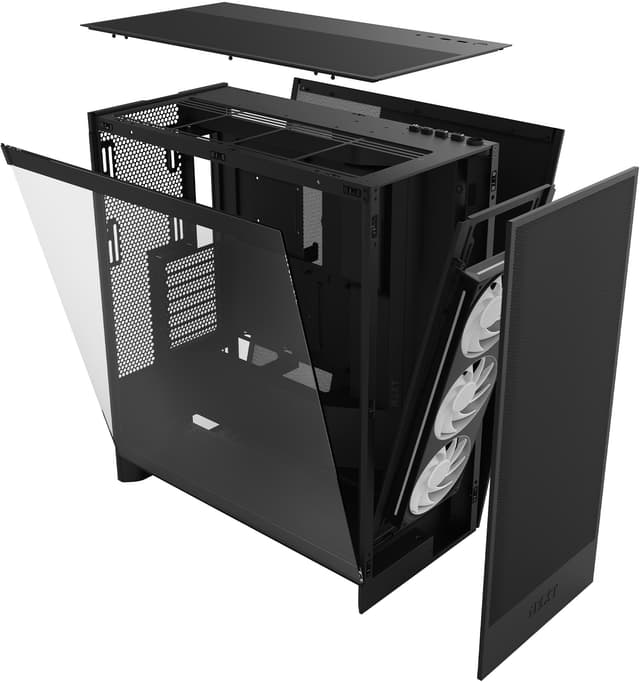 NZXT H7 Flow RGB 2024 PC-kabinet (sort)