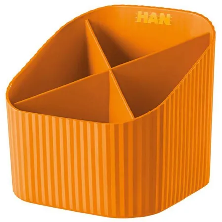 HAN Stifteköcher X-LOOP, 4 Fächer, modernes Design, orange