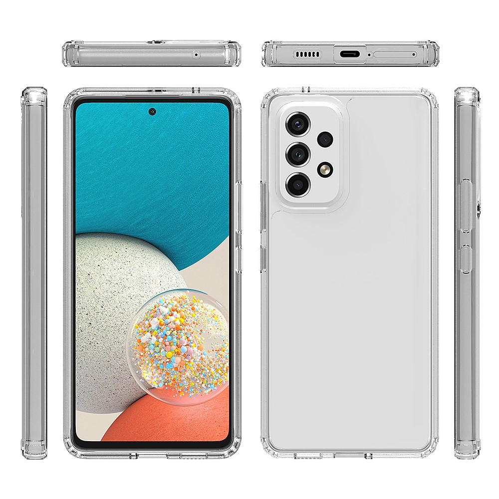 Samsung Galaxy A53 5G Hybrid Hülle TPU Bumper   Acryl Rückseite - Transparent