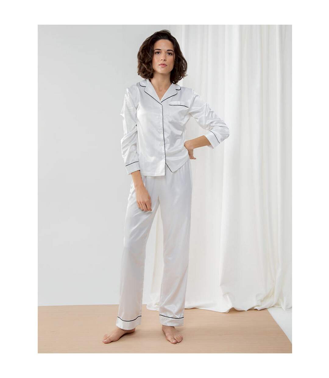 Towel City - Ensemble de pyjama long - Femme (Blanc) - UTRW7504
