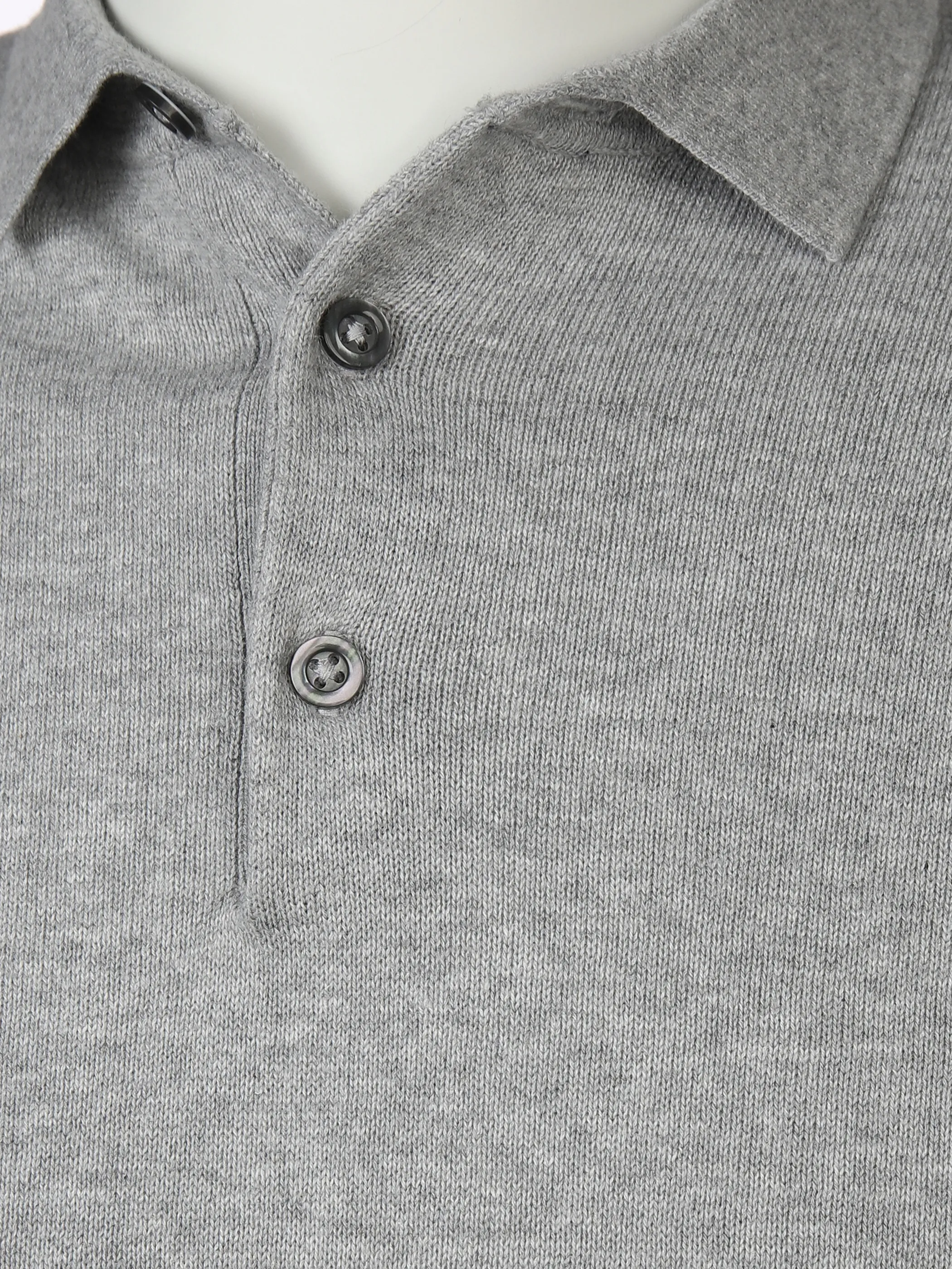 Herren Strickpoloshirt mit kurzem Arm