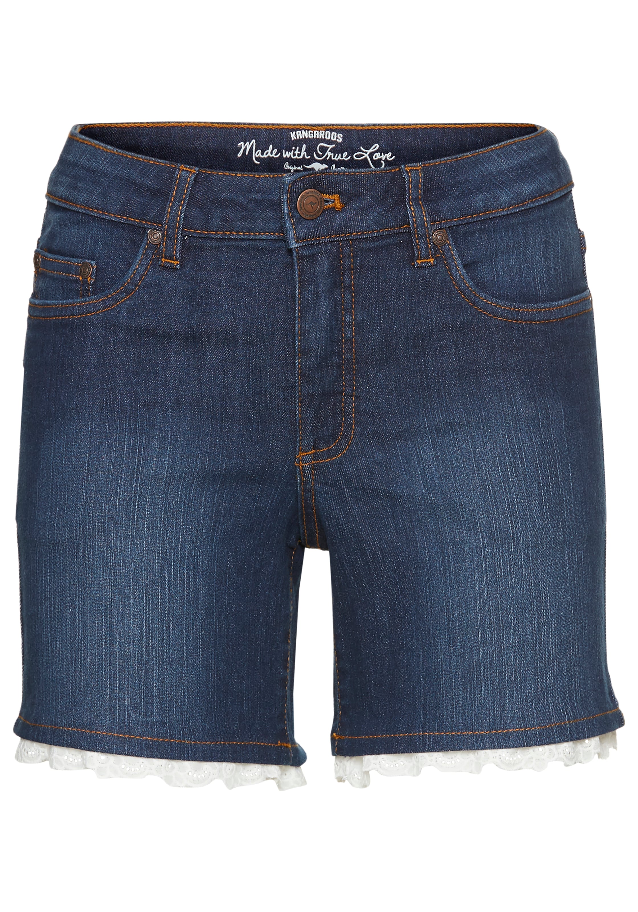 KangaROOS Jeansshorts , mit Spitze