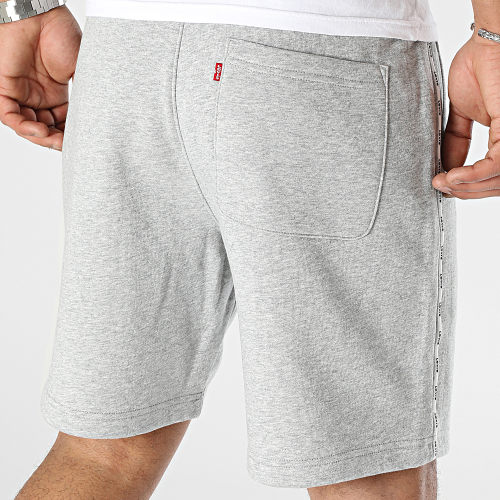 Short Jogging Graphic Piping A5246 Gris Chiné