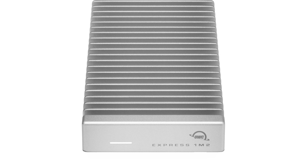 OWCExpress 1M2 2 TB externe SSD  (Zilver/aluminium, USB4 / Thunderbolt)