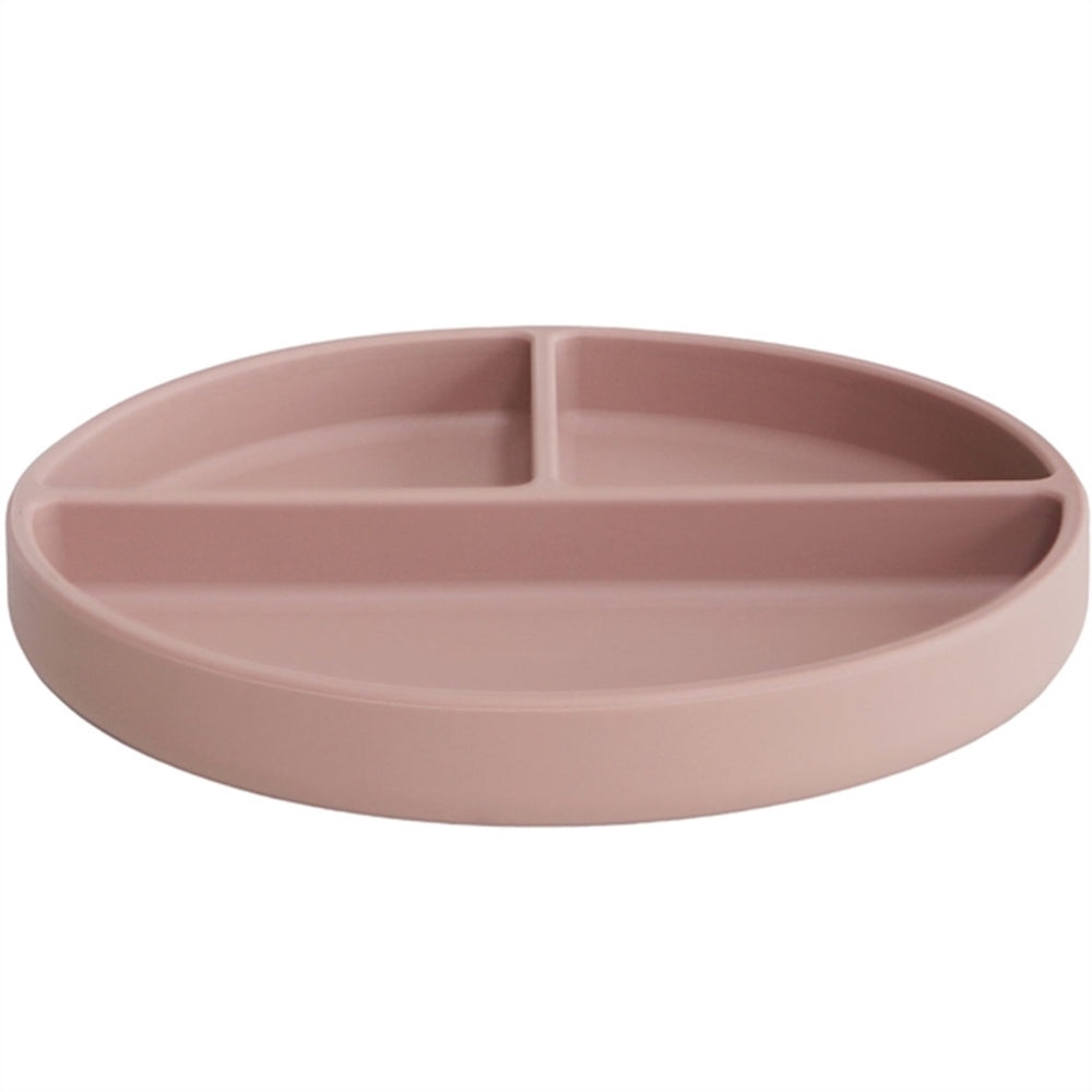 Silikone Tallerken Blush - Mushie → Luksusbaby.dk