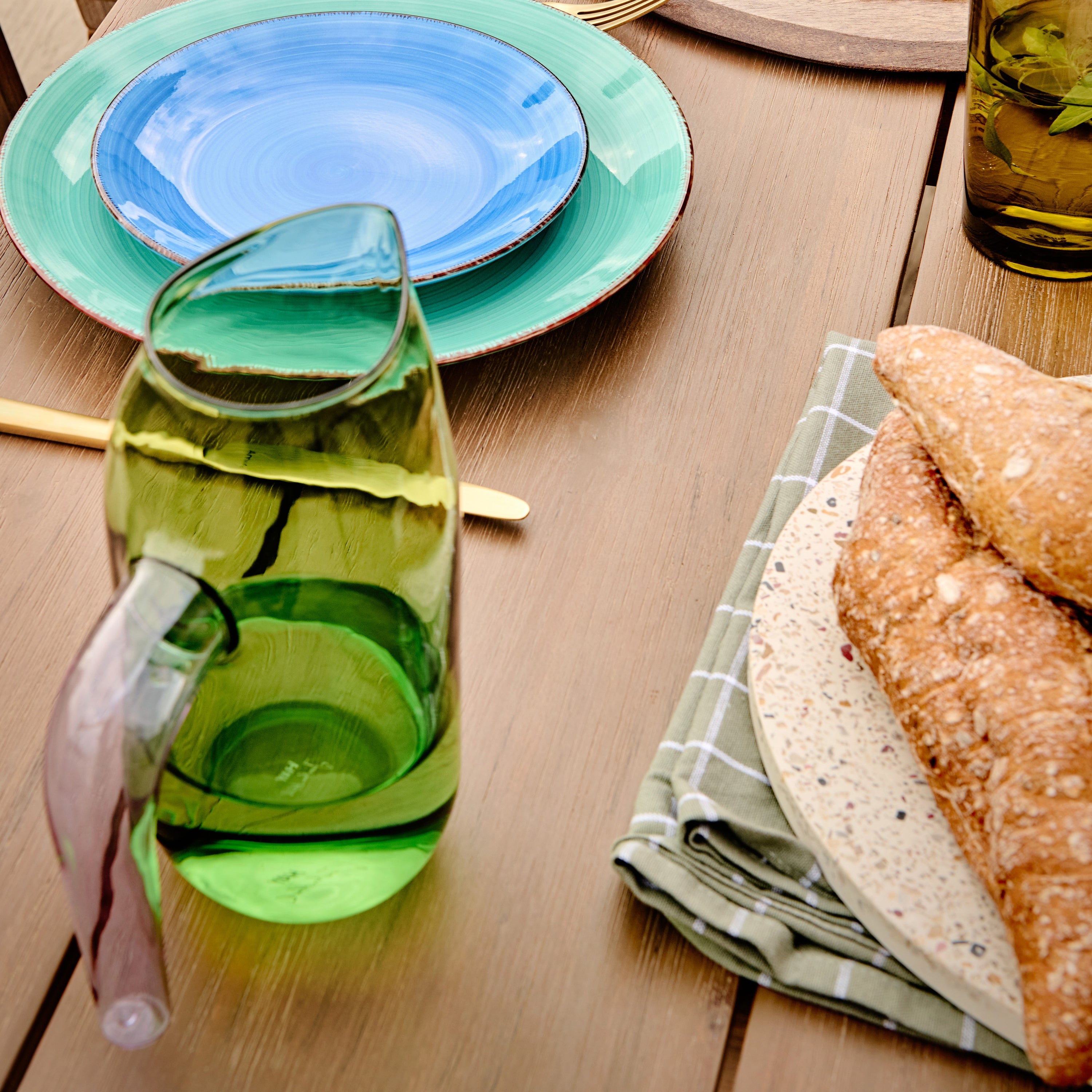 Walra Dry with Cubes Uni Keuken- en Theedoekset 3 st. - Groen