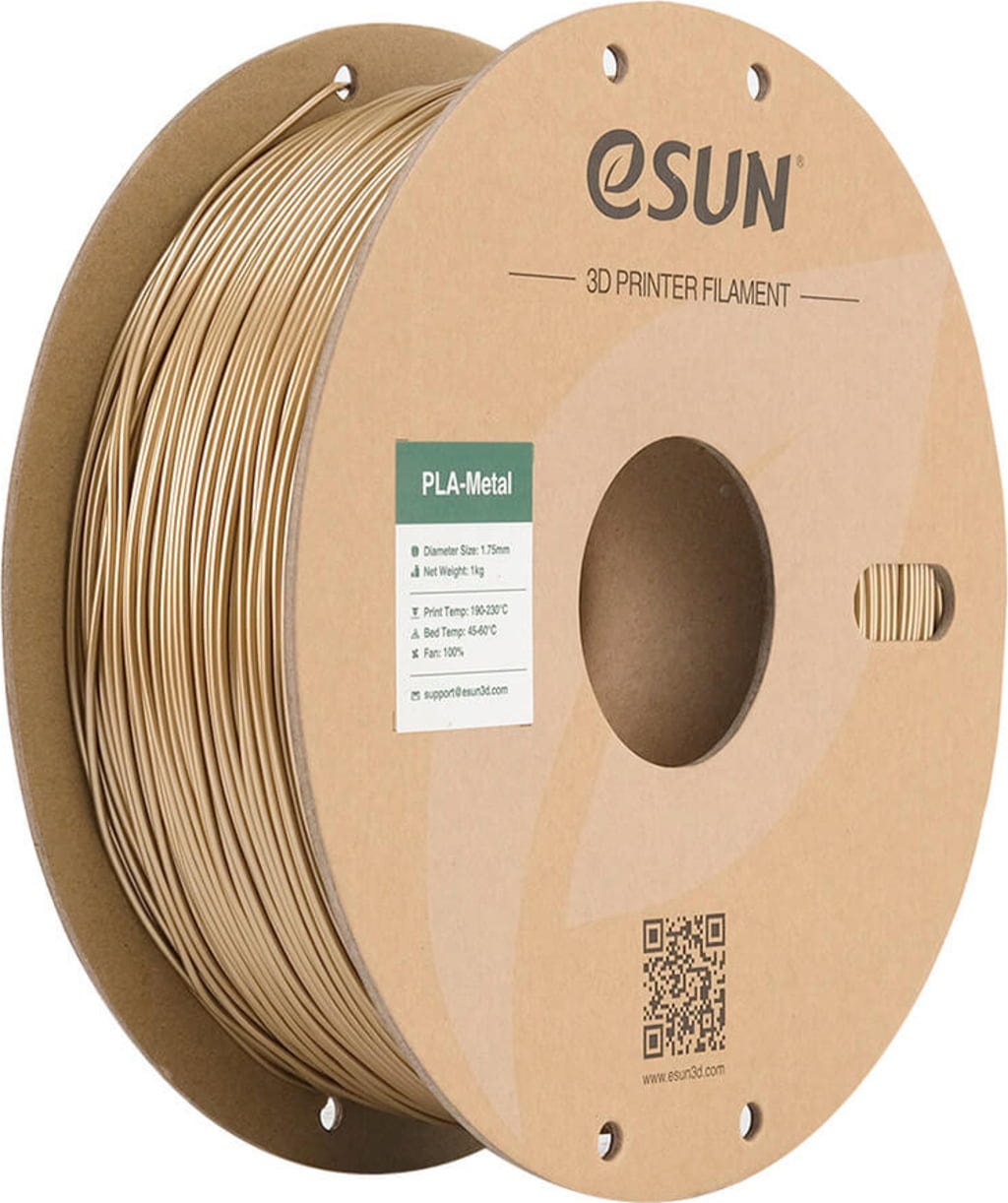 eSUN  PLA-Metal Antique Brass, 1,75 mm / 1000 g    PLA mit metallischem Glanz