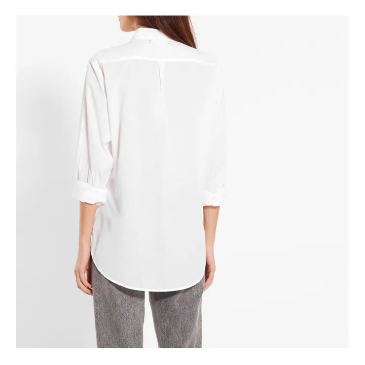 Xirena Chemise Beau Popeline de Coton | Blanc