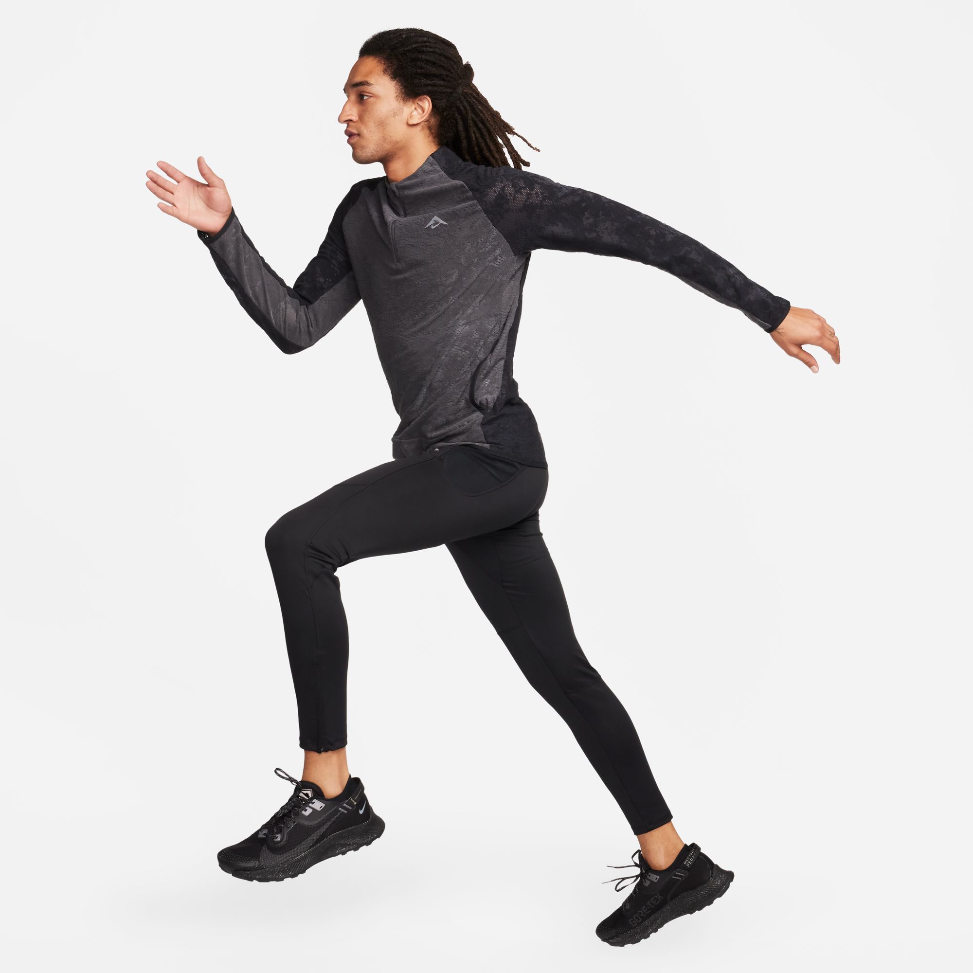 Lunar Ray Winterized Running Tights Herre 010/Black/Black/White