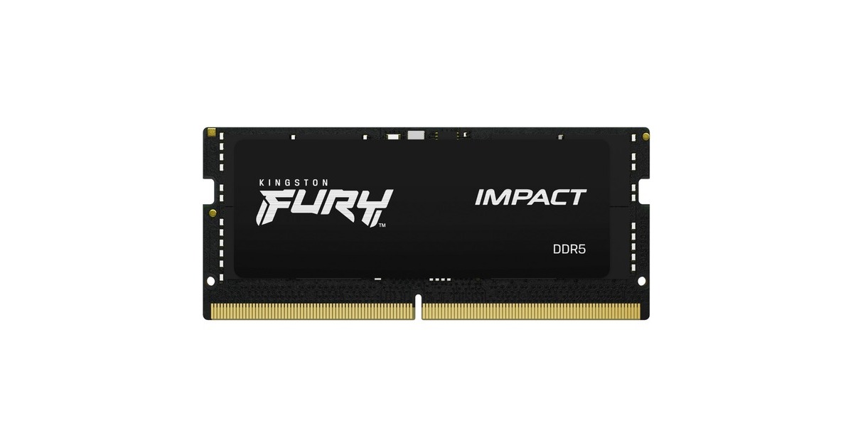 Kingston FURY16 GB DDR5-5600 laptopgeheugen  (Zwart, KF556S40IB-16, Impact)