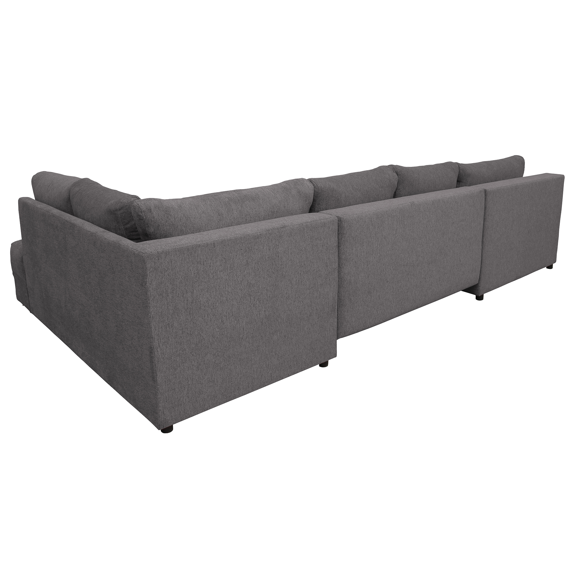 Wohnlandschaft - lightgrey - Liegefunktion und Staukasten - Recamiere links