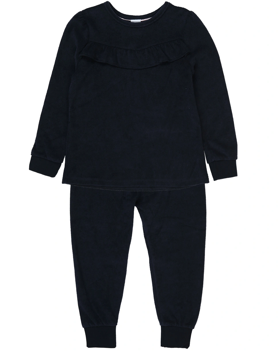 Frottee-Schlafanzug lang NIGHTTIME in dark blue